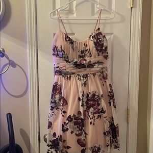 Floral Pink and Purple Dress